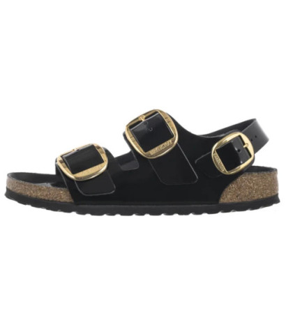 Birkenstock Milano Big Buckle High-Shine Black 1024211  (BK287-a) sandals