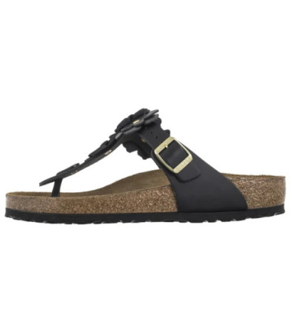 Birkenstock Gizeh Flower Embellishment Black 1026693 (BK294-a) flip flops