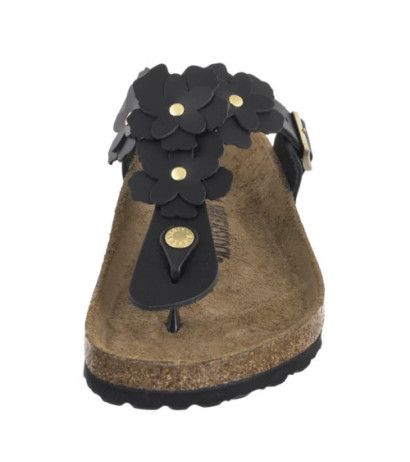 Birkenstock Gizeh Flower Embellishment Black 1026693 (BK294-a) flip flops