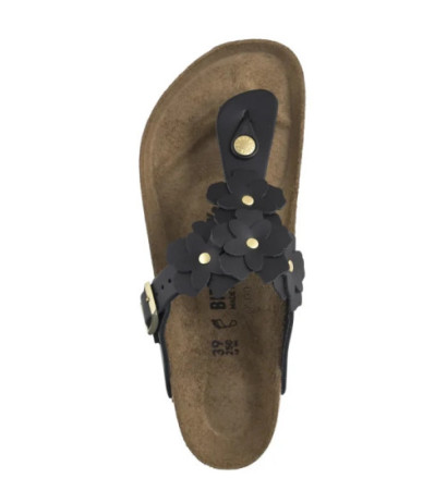 Birkenstock Gizeh Flower Embellishment Black 1026693 (BK294-a) flip flops
