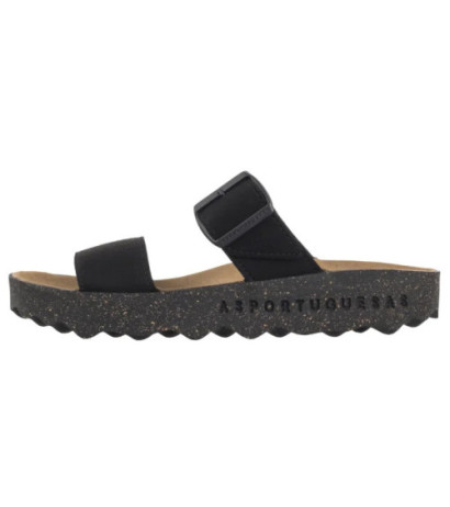 Asportuguesas Coly L Eco Sued Black P018225000 (AP15-a) Women's Shoes/Flip Flops
