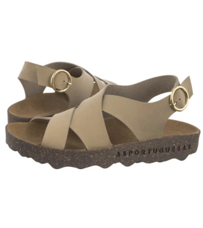 Asportuguesas Cusk L Eco Nubu Beige P018278001 (AP17-a) sandals