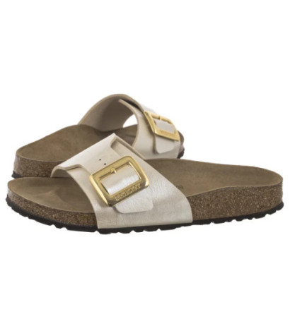 Birkenstock Catalina Cushion Buckle Graceful Pearl White 1029393 (BK289-b) Women's Shoes/Flip Flops