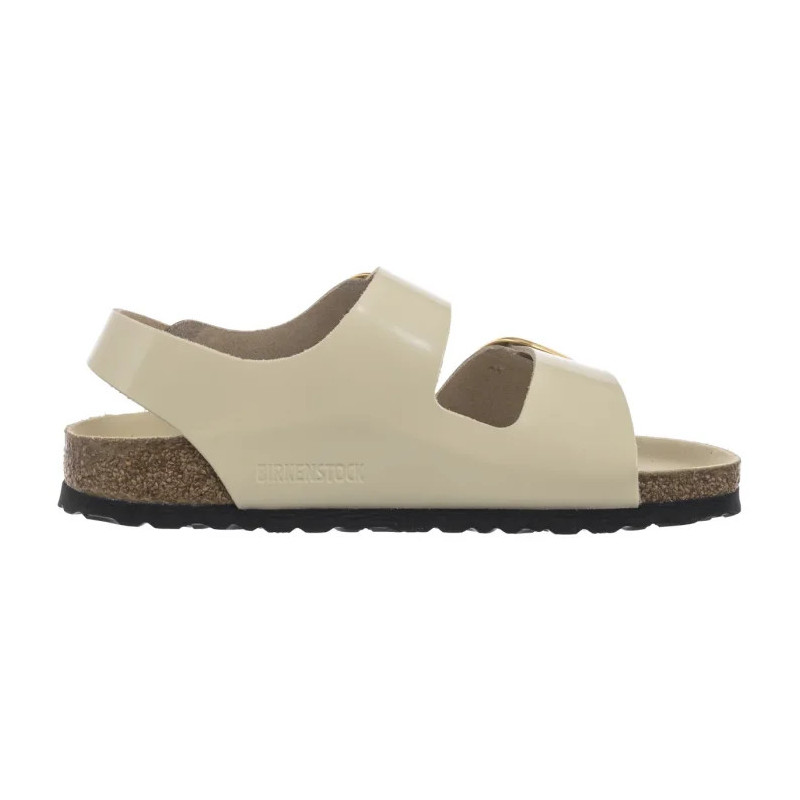 Birkenstock Milano Big Buckle High-Shine Ecru 1025395 (BK287-b) sandals