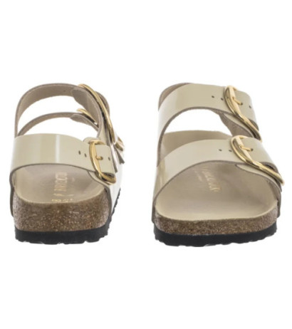Birkenstock Milano Big Buckle High-Shine Ecru 1025395 (BK287-b) sandals
