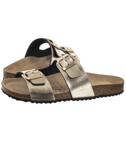 Geox D Brionia L Lt Gold D35LSL 000BN C2012 (GE222-a) Women's Shoes/Flip Flops