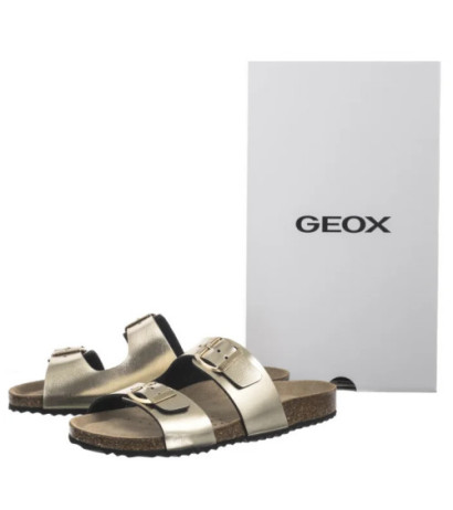 Geox D Brionia L Lt Gold D35LSL 000BN C2012 (GE222-a) Women's Shoes/Flip Flops