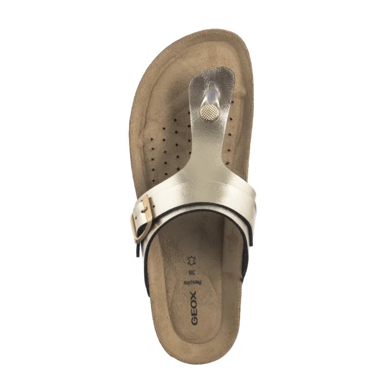 Geox D Brionia K Lt Gold D35LSK 000BN C2012 (GE223-a) flip flops