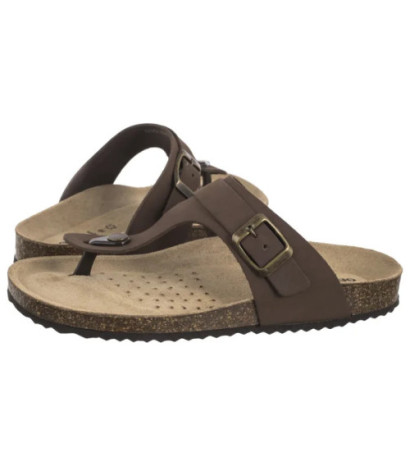 Geox D Brionia K Coffee D35LSK 00032 C6009 (GE224-a) flip flops