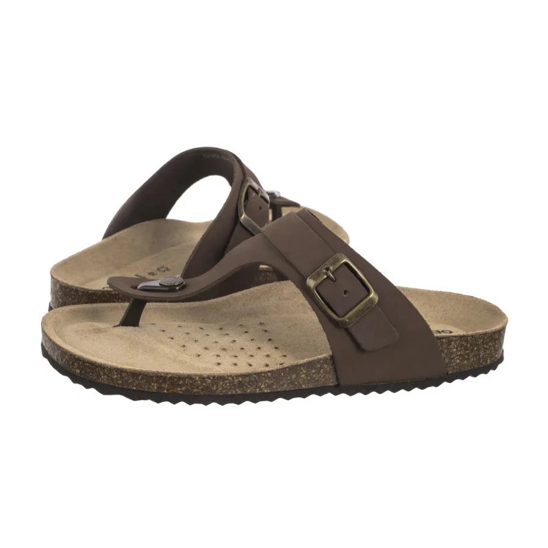 Geox D Brionia K Coffee D35LSK 00032 C6009 (GE224-a) flip flops
