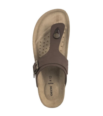 Geox D Brionia K Coffee D35LSK 00032 C6009 (GE224-a) flip flops