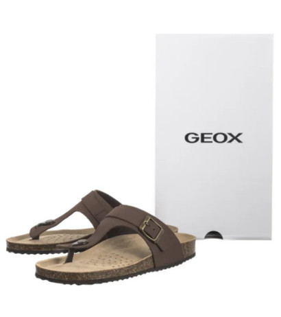 Geox D Brionia K Coffee D35LSK 00032 C6009 (GE224-a) flip flops