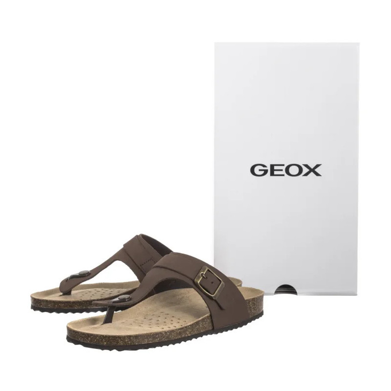 Geox D Brionia K Coffee D35LSK 00032 C6009 (GE224-a) flip flops