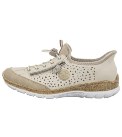 Rieker Beżowe N42V3-60 Beige (RI248-a) shoes