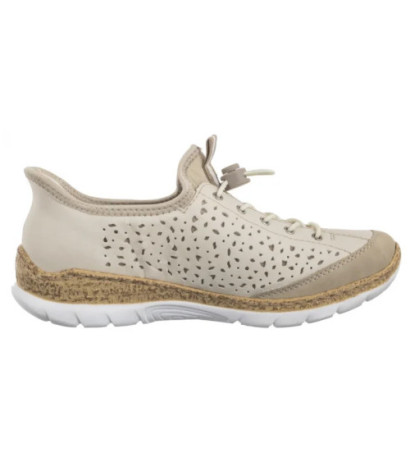 Rieker Beżowe N42V3-60 Beige (RI248-a) shoes