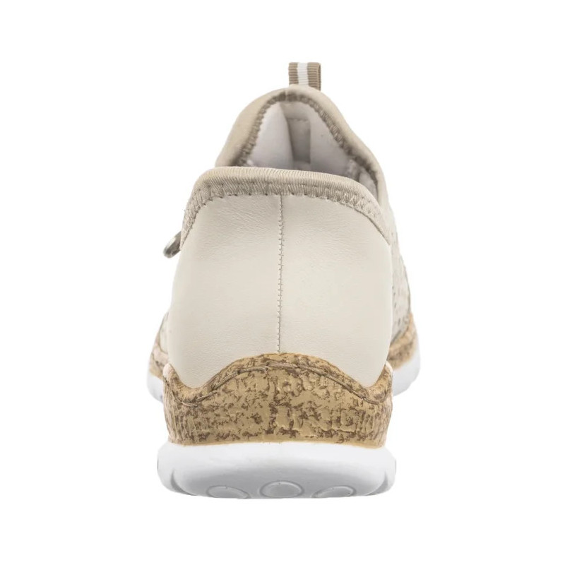 Rieker Beżowe N42V3-60 Beige (RI248-a) shoes
