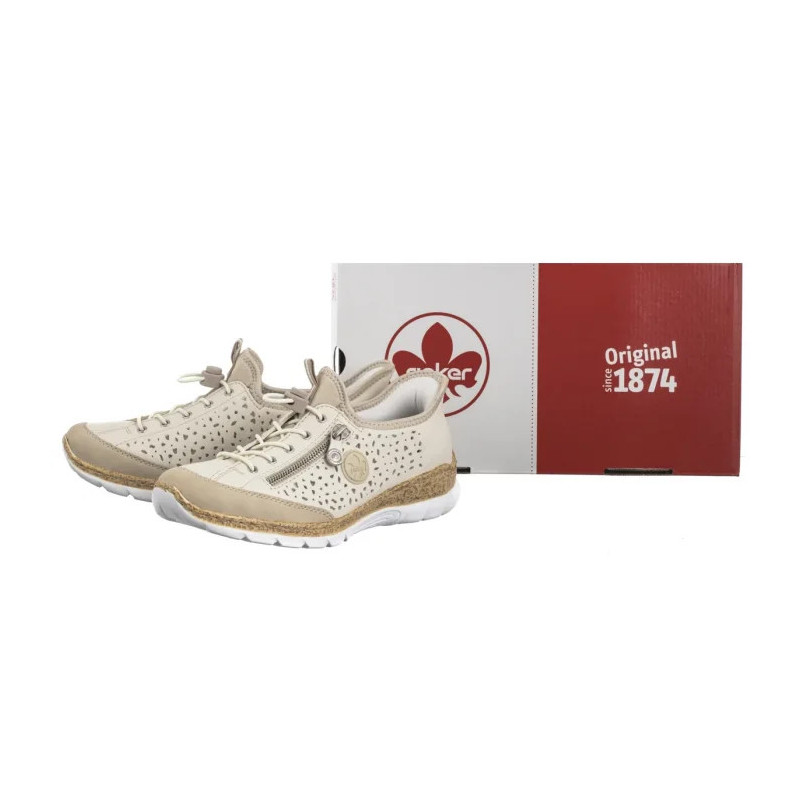 Rieker Beżowe N42V3-60 Beige (RI248-a) shoes