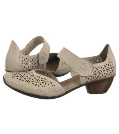 Rieker Beżowe 43750-62 Beige (RI250-a) shoes