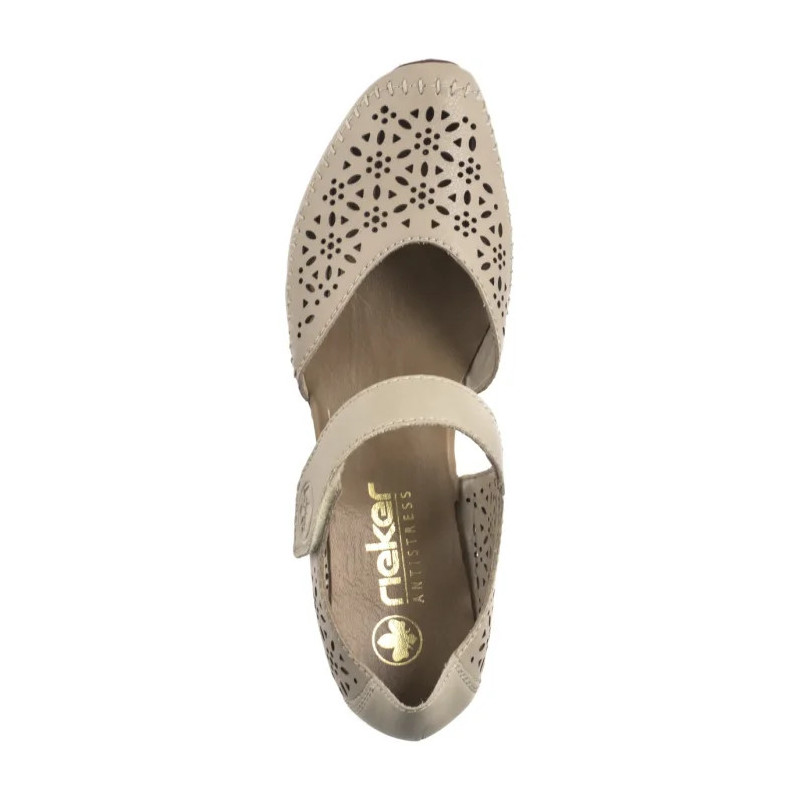 Rieker Beżowe 43750-62 Beige (RI250-a) shoes