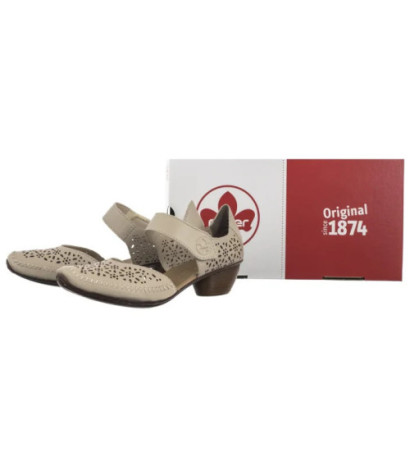 Rieker Beżowe 43750-62 Beige (RI250-a) shoes