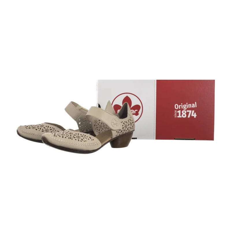 Rieker Beżowe 43750-62 Beige (RI250-a) shoes