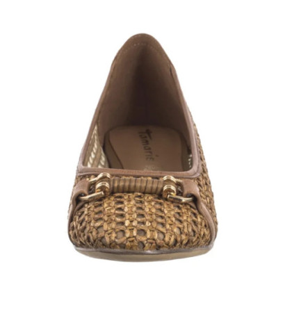 Tamaris Brązowe 1-22138-44 Cognac (TM529-a) ballerinas