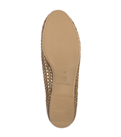 Tamaris Brązowe 1-22138-44 Cognac (TM529-a) ballerinas