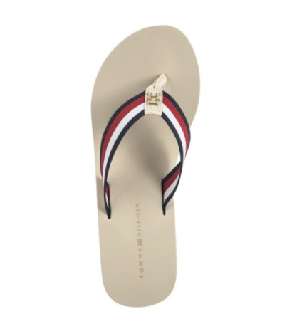 Tommy Hilfiger TH Corporate Wedge Beach Sandal Muslin FW0FW08520 ACJ (TH1314-a) shoes