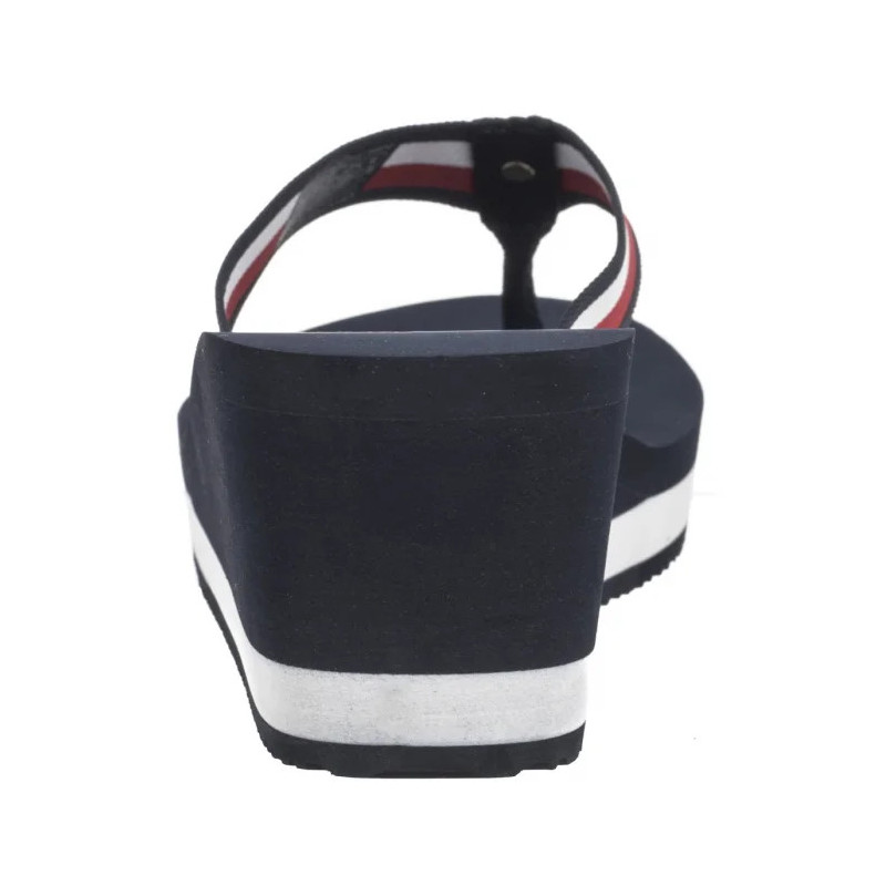 Tommy Hilfiger TH Corporate Wedge Beach Sandal Space Blue FW0FW08520 DW6 (TH1314-b) shoes