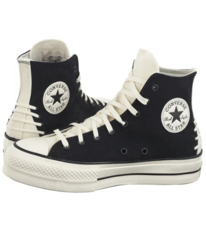 Converse CTAS Lift Hi Black/Egret/Black A12552C (CO763-a) shoes