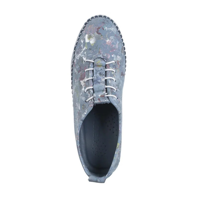 Venezia Niebieskie w Kwiaty E149NUBUOSP029 (VE834-a) shoes