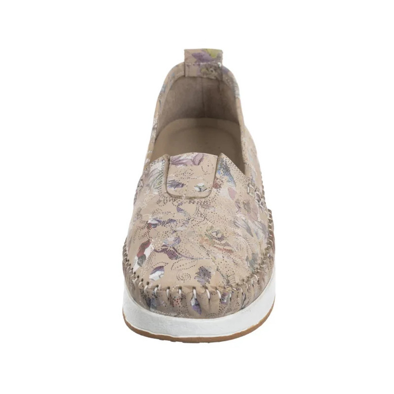 Venezia Beżowe w Kwiaty E124NUBEOBM029 (VE835-a) shoes