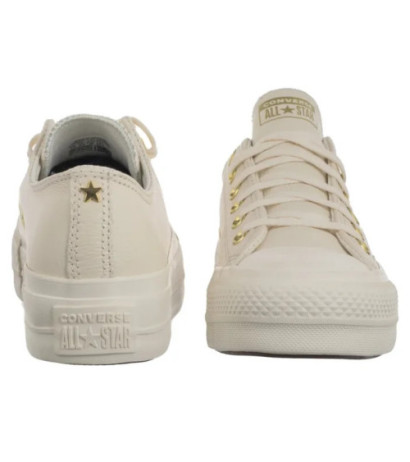 Converse CTAS Lift Ox Egret/Egret/Gold A12765C (CO766-a) shoes