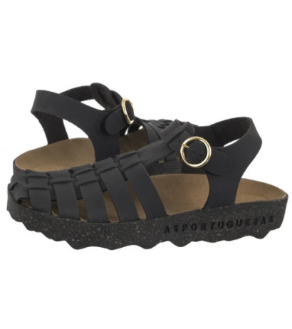 Asportuguesas Calix L Eco Nubu Black P018277000 (AP19-a) sandals