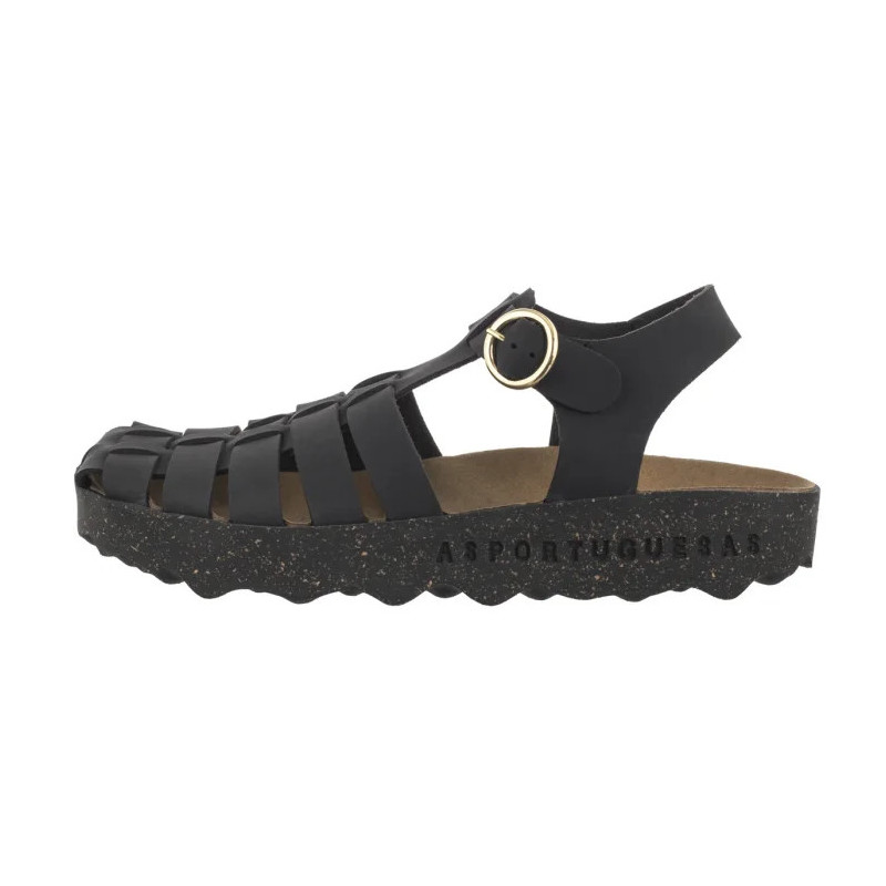 Asportuguesas Calix L Eco Nubu Black P018277000 (AP19-a) sandals