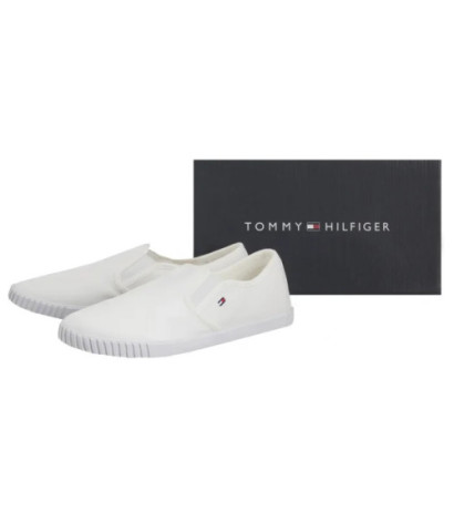Tommy Hilfiger Canvas Slip-On Sneaker White FW0FW08640 YBS (TH1315-a) sneakers