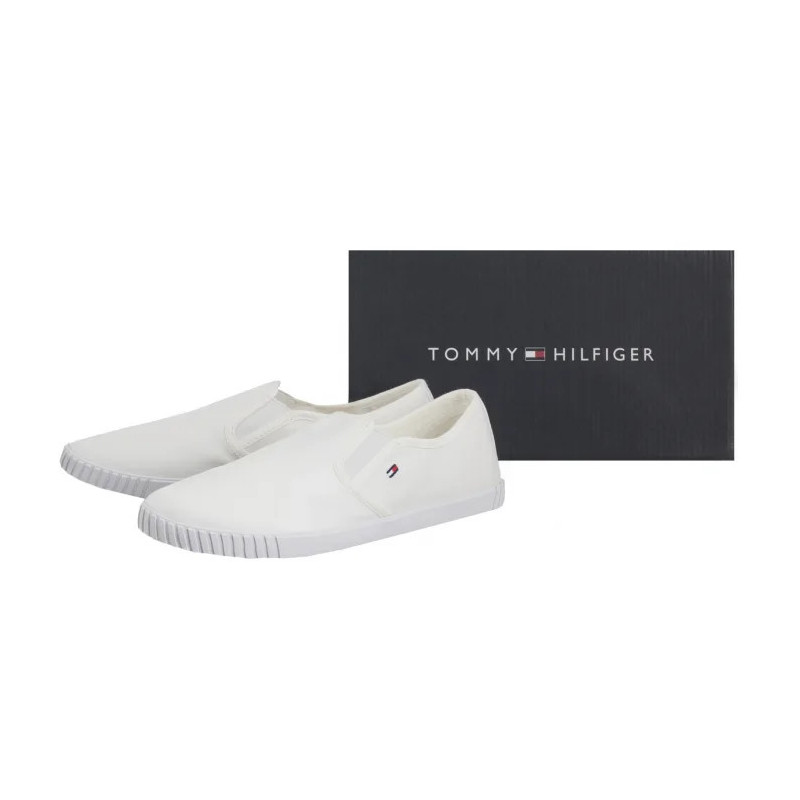 Tommy Hilfiger Canvas Slip-On Sneaker White FW0FW08640 YBS (TH1315-a) sneakers