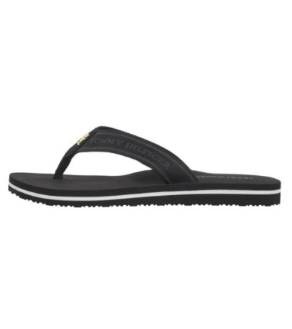 Tommy Hilfiger Hilfiger Webbing Beach Sandal Black FW0FW08515 BDS (TH1317-a) flip flops