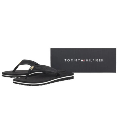 Tommy Hilfiger Hilfiger Webbing Beach Sandal Black FW0FW08515 BDS (TH1317-a) flip flops