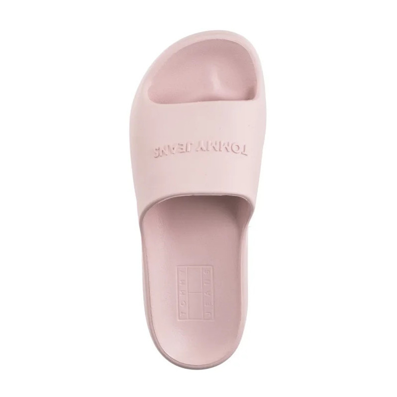 Tommy Hilfiger Tjw Chunky Pool Slide Ess Delicate Pink EN0EN02879 TIO (TH1325-a) Women's Shoes/Flip Flops