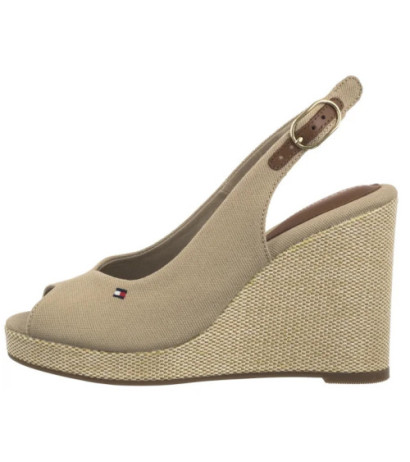 Tommy Hilfiger Flag High Wedge Espad Slingback Horseradish FW0FW08597 ACC (TH1327-a) shoes