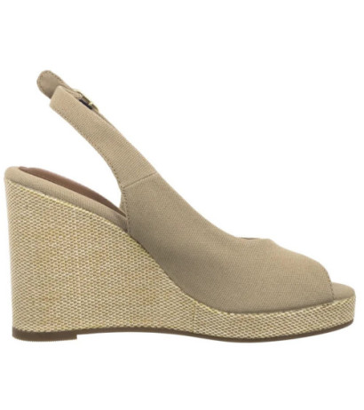 Tommy Hilfiger Flag High Wedge Espad Slingback Horseradish FW0FW08597 ACC (TH1327-a) shoes