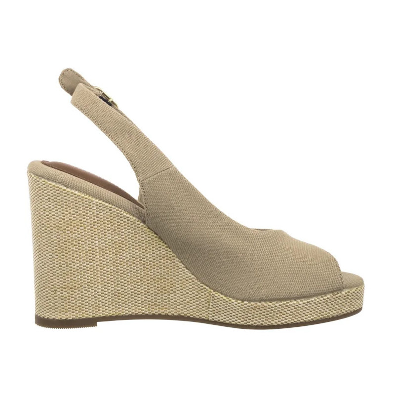 Tommy Hilfiger Flag High Wedge Espad Slingback Horseradish FW0FW08597 ACC (TH1327-a) shoes