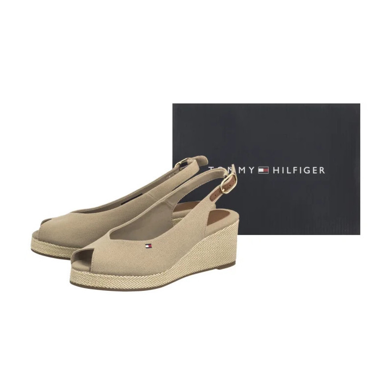 Tommy Hilfiger Flag Mid Wedge Espad Slingback Horserdish FW0FW08595 ACC (TH1328-a) shoes