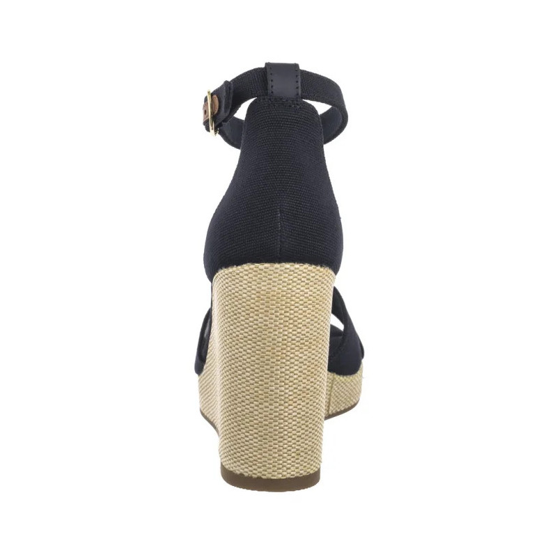 Tommy Hilfiger Flag High Wedge Espad Crisscross Space Blue FW0FW08661 DW6 (TH1329-a) shoes