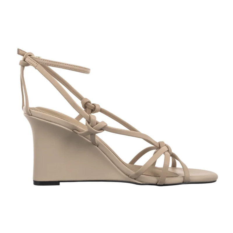 Tommy Hilfiger Leather Knots Wedge Sandal Misty Blush FW0FW08417 TRY (TH1331-a) shoes