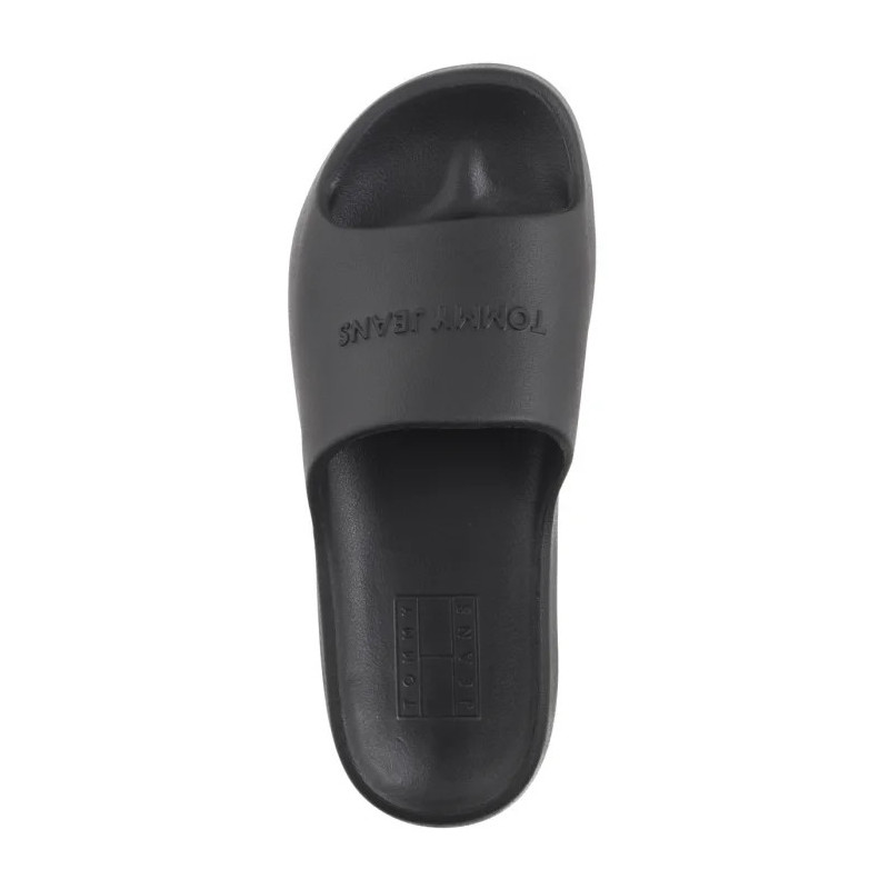 Tommy Hilfiger Tjw Chunky Pool Slide Ess Delicate Black EN0EN02879 BDS (TH1325-b) Women's Shoes/Flip Flops