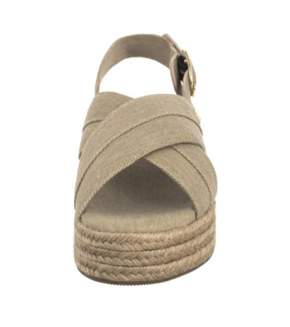 Tommy Hilfiger Denim Espadrille Platform Sandal Horseradish FW0FW08669 ACC (TH1333-a) shoes