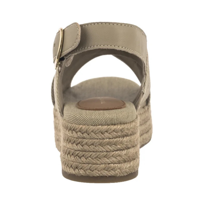 Tommy Hilfiger Denim Espadrille Platform Sandal Horseradish FW0FW08669 ACC (TH1333-a) shoes