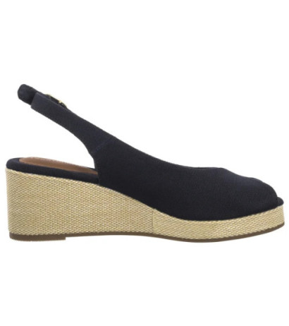 Tommy Hilfiger Flag Mid Wedge Espad Slingback Space Blue FW0FW08595 DW6 (TH1328-b) shoes